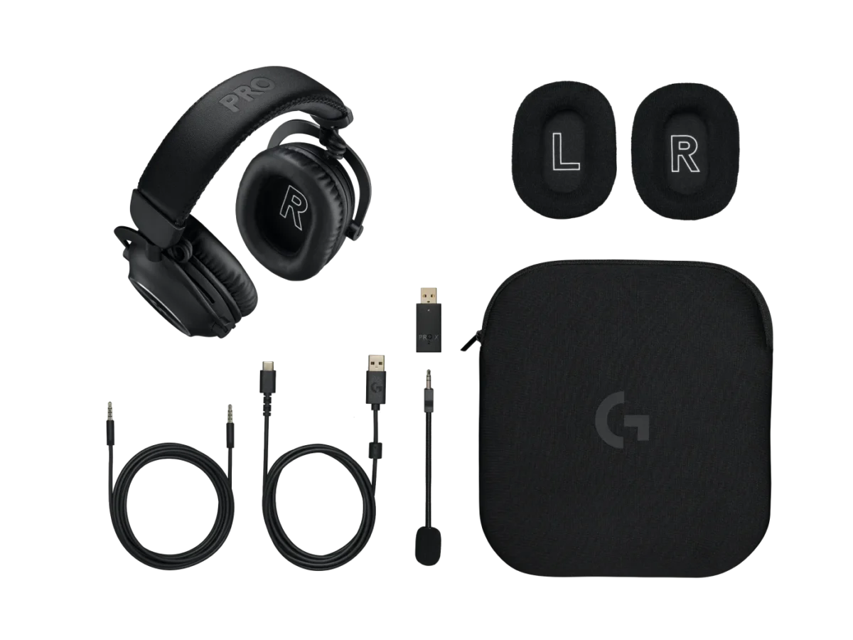 Qulaqlıq LOGITECH G PRO X2 LIGHTSPEED Wireless Gaming BLACK (981-001263)