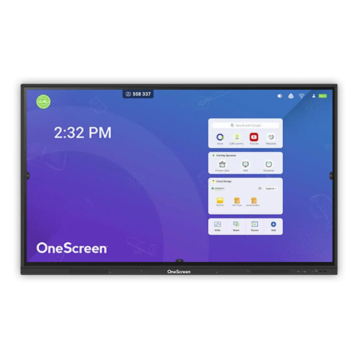 55 inch 4K UHD touchscreen with 8GB RAM, 64 GB Storage and Android 11 (TL7-55)