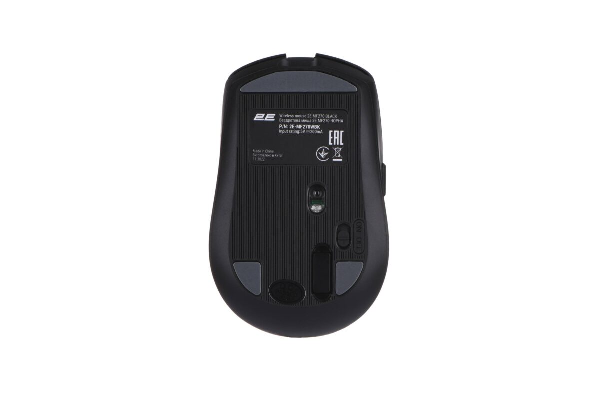 2E Mouse MF270 Rechargeable, White LED, WL, black (2E-MF270WBK)