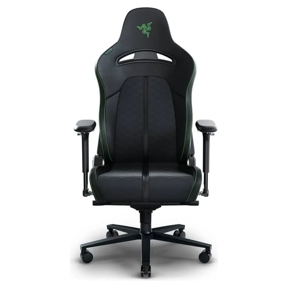Başlıqsız dizayn - 2025-10-22T154622.568 Razer Chair Enki Pro PU Leather- Alcantara, 4D-Armrests, black-green (RZ38-03710100-R3G1)