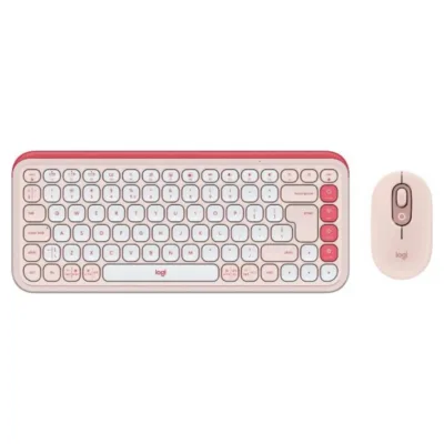 LOGITECH POP ICON COMBO – ROSE – US INT’L – BT – N/A – INTNL-973 (920-013142)