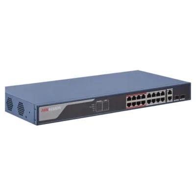 Hikvision 16 Port Fast Ethernet Smart POE Switch (DS-3E1318P-SI)