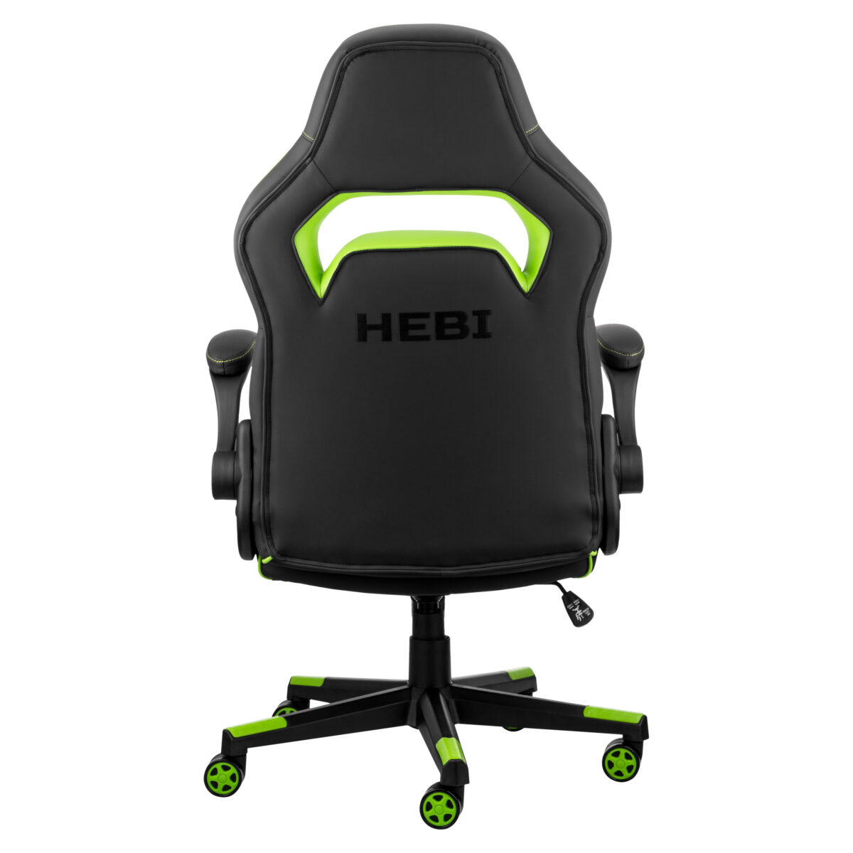 2E GAMING Chair HEBI, black-green (2E-GC-HEB-BK)