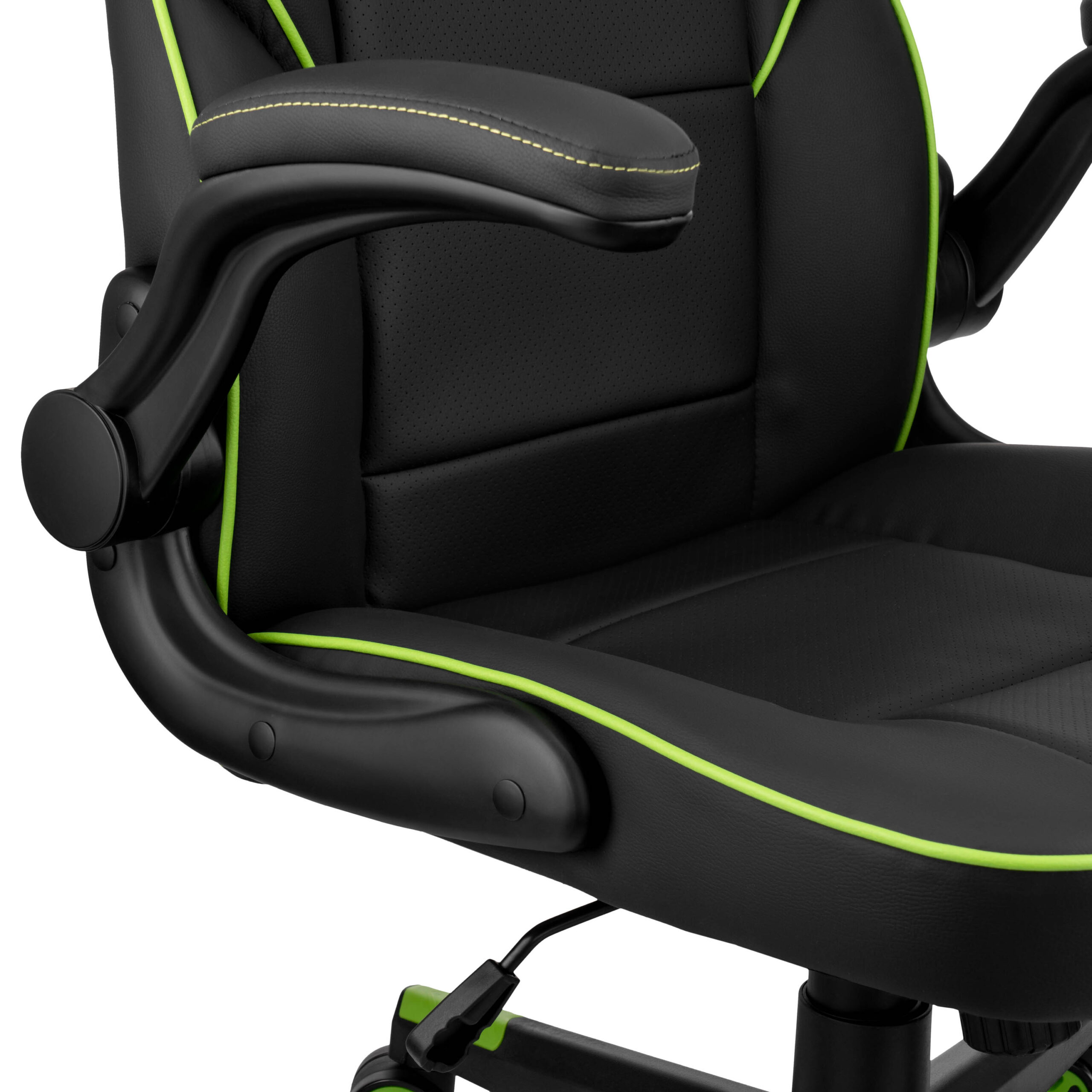 6735f83b1971f_2e-gc-heb-bk_008 2E GAMING Chair HEBI, black-green (2E-GC-HEB-BK)