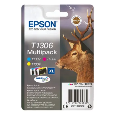 Epson Multipack 3-colours T1306 DURABrite Ultra Ink