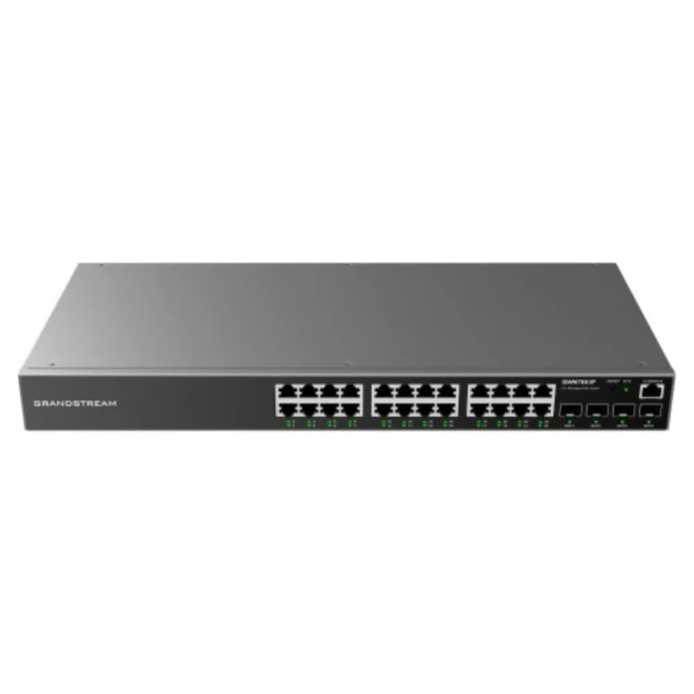 GHP620 (12) Grandstream GWN7803P Enterprise Layer 2+ Managed Network Switch (GWN7803P)