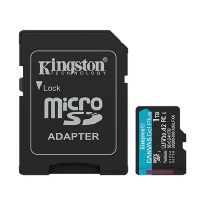 1TB microSDXC Canvas Go Plus Gen4 200MB/s A2 U3 V30 Card + ADP