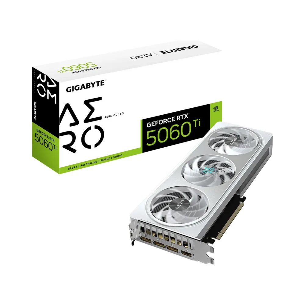Video kart GIGABYTE GeForce RTX 5060Ti AERO OC 16G (9VN506TAO-00-G10)