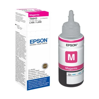 Epson L100 Magenta Ink Bottle (C13T66434A)