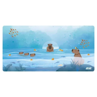 2E Mouse Pad CAPYBARRA, L(800x400x2mm), blue (2E-PAD-L-CAPY-BLUE)
