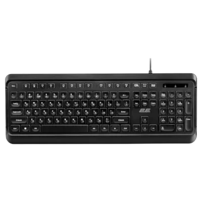 2E Keyboard membrane KS120 104key, USB-A, EN/UK, black (2E-KS120UB_UA)