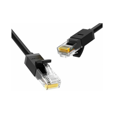 Cat 6 U/UTP Rounded Lan Cable Black 2m (20160)