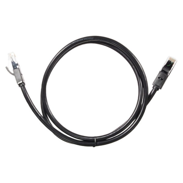Cat 6 U/UTP Rounded Lan Cable Black 1m (20159)