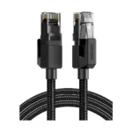 Cat 6 U/UTP Rounded Lan Cable Black 3m (20161)