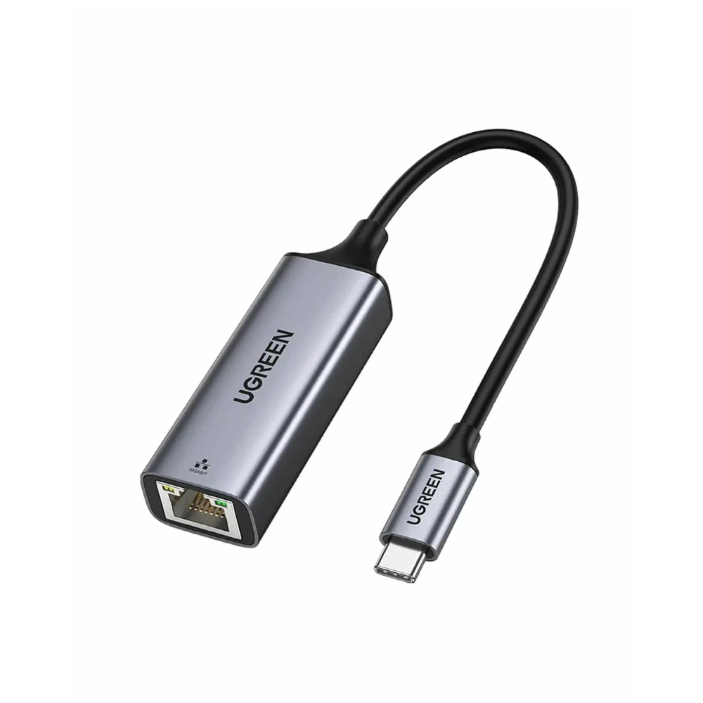 Untitled design (32) UGREEN USB Type C to 10/100/1000M Ethernet Adapter Space Gray (50737)