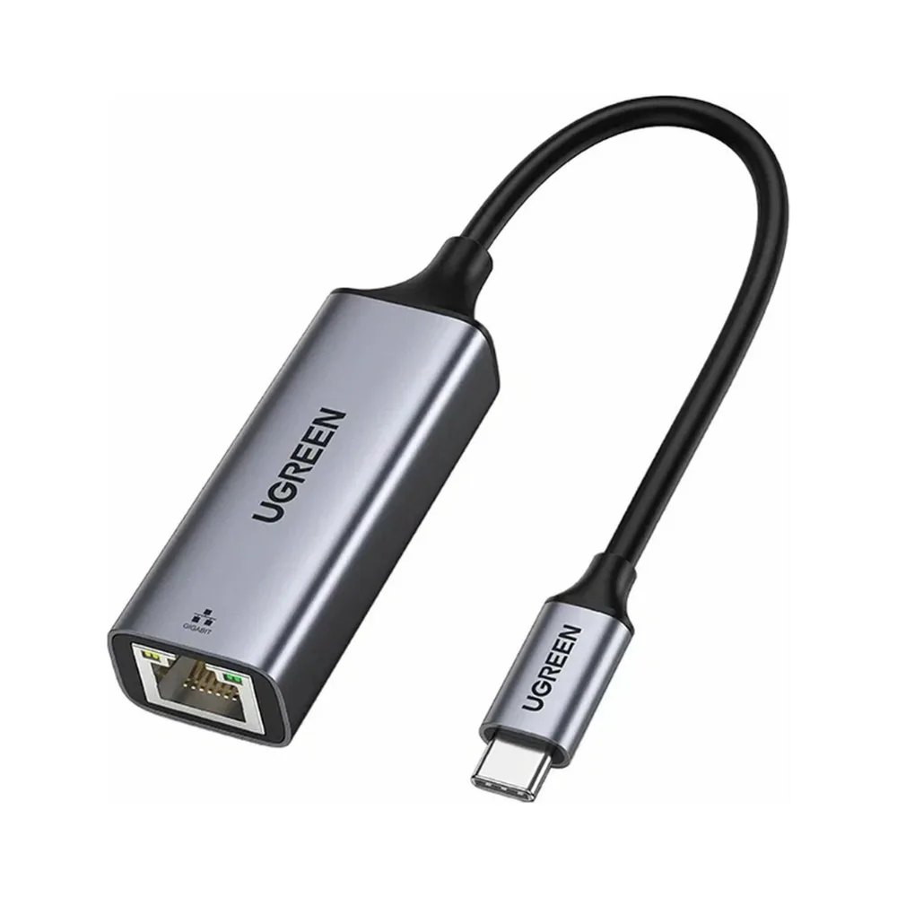 Untitled design (32) UGREEN USB Type C to 10/100/1000M Ethernet Adapter Space Gray (50737)