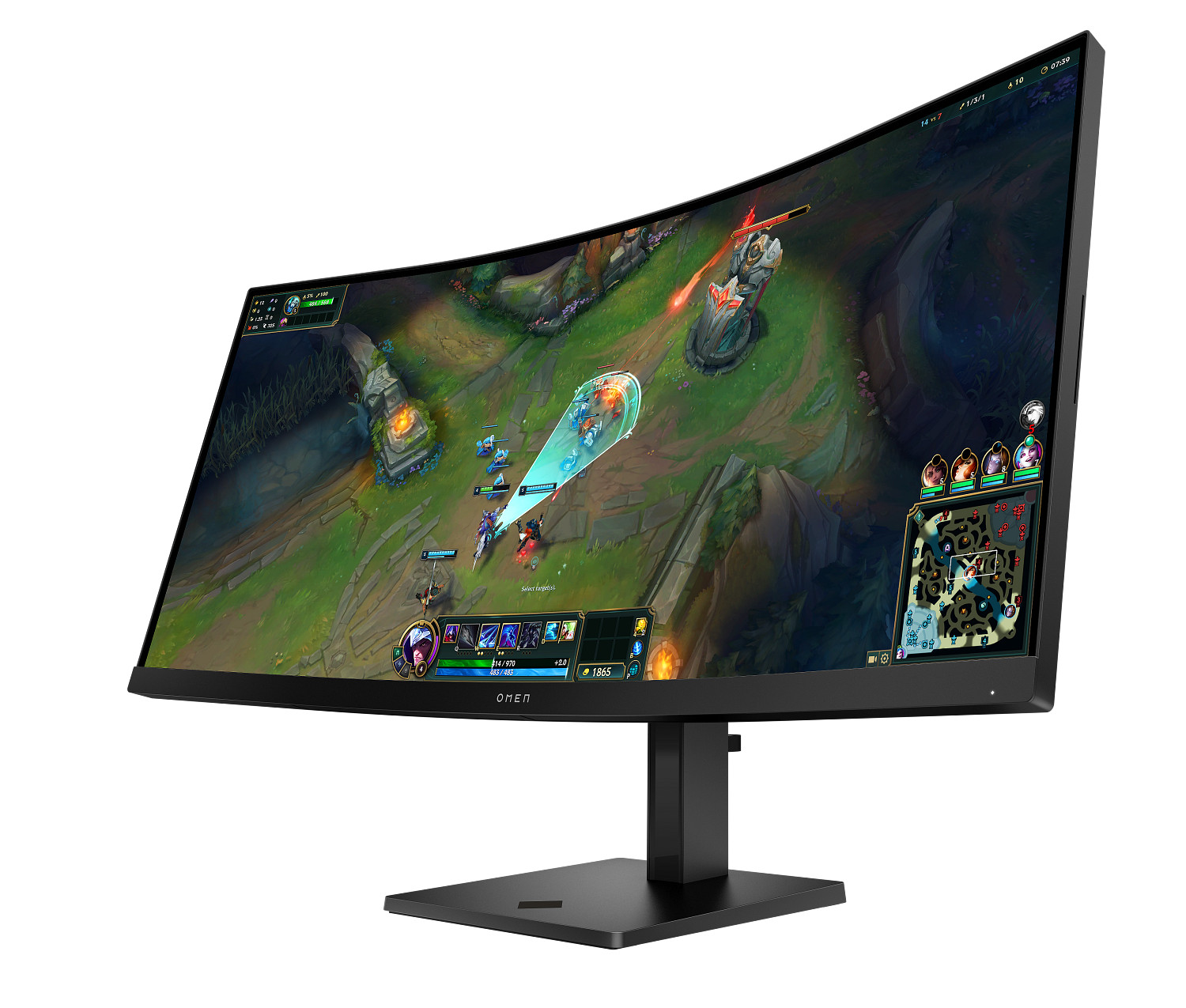 OMEN by HP 34 inch WQHD 165Hz Curved Gaming Monitor - OMEN 34c (AV4C1AA)