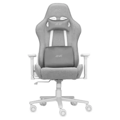 2E GAMING Chair BUSHIDO II WE, fabric, 3D-Armrests, light grey(2E-GC-BUS-WELG)