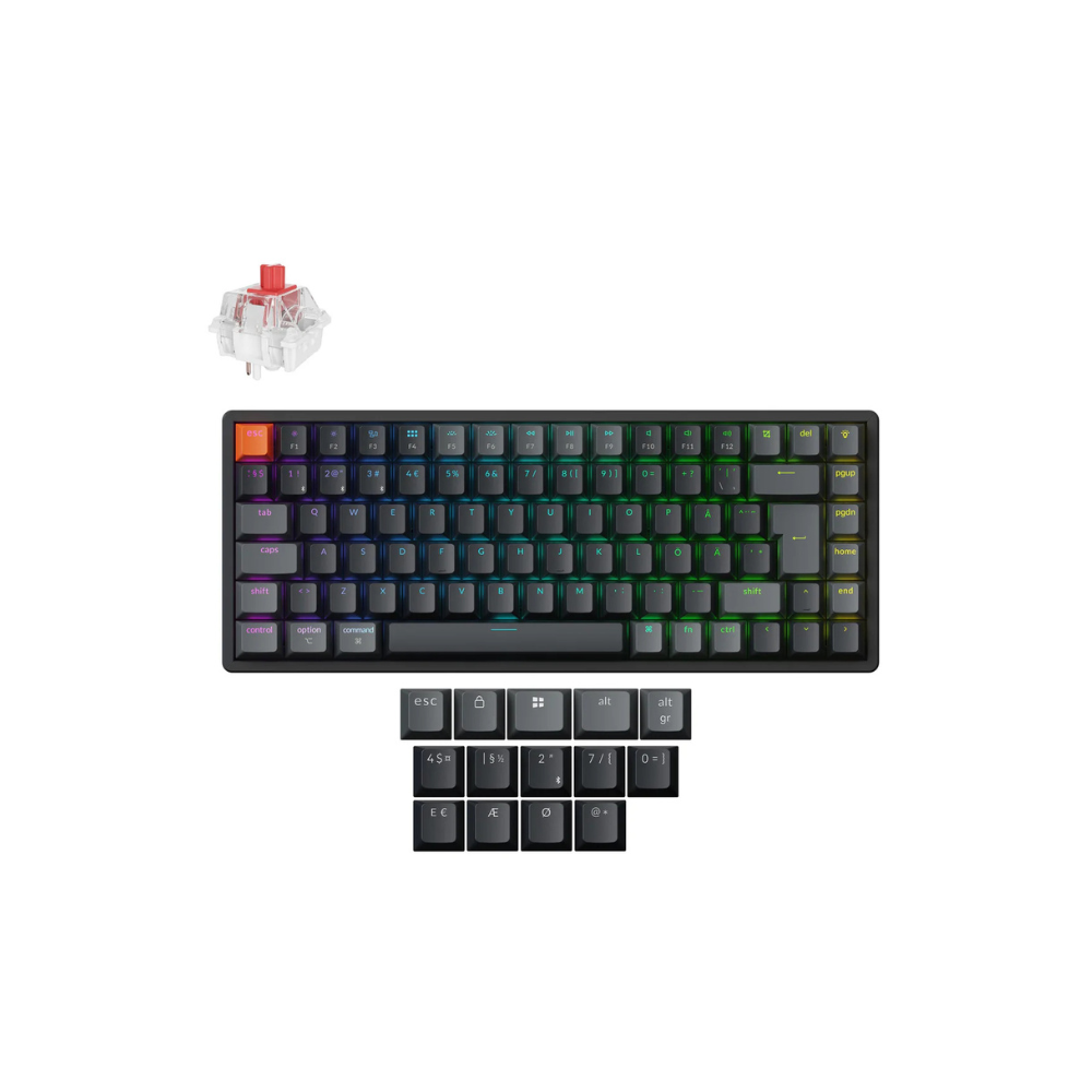 Untitled design (44) K2 (Version 3) Swappable RGB Backlight Red Switch(K2X-H1Z-AZ)