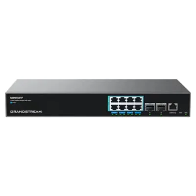 Grandstream Layer 3 Managed Multi-Gigabit PoE Switch | 8x 2.5GbE + 2x SFP+ | 240W (GWN7821P)
