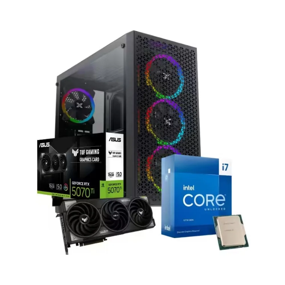 djbdhbd SolarForge Gaming PC- RTX 5070Ti, i7-13700KF (CUSTOM-PC-054)
