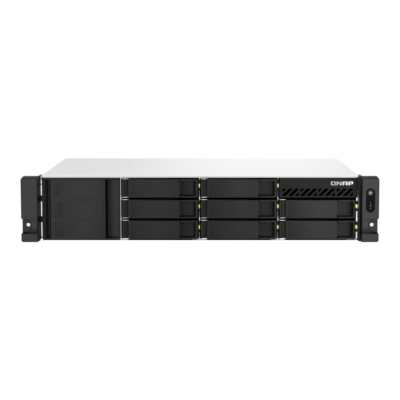 QNAP 8 Diskli 2U Qısa Korpuslu NAS Server AMD Ryzen V1500B 4GB EU-(TS-873AeU-RP-4G)