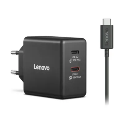 Lenovo Dual USB-C 65W GaN Charger (40AW065BEU)