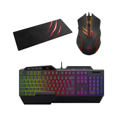 Dəst: Havit MS1027 Gaming Mouse + HAVIT HV-MP860 Gaming Mouse Pa + Havit Gamenote KB488L RGB Gami