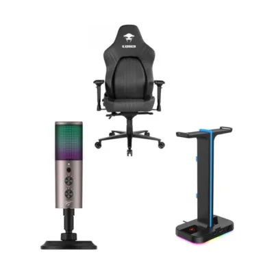 Dəst: Havit Meteor-1 Gaming chair + Havit GK61 RGB Live microphone + Havit TH650 RGB Black