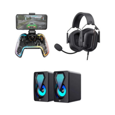 Havit kombo – Havit Gamenote G158BT Pro Gamepad + Havit SK210 Mini Pro Gaming Speaker + Havit Gaming H2033D  Qulaqlıq (HAV-GSQ-153)