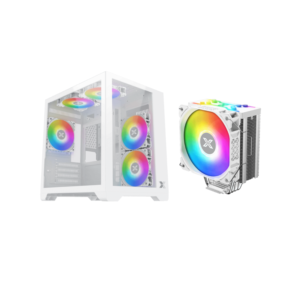 kombo 7 Xigmatek Kombo - Aqua M Lite Arctic Case + Xigmatek Air Killer Pro Arctic CPU Cooler (XIG-CC-107)