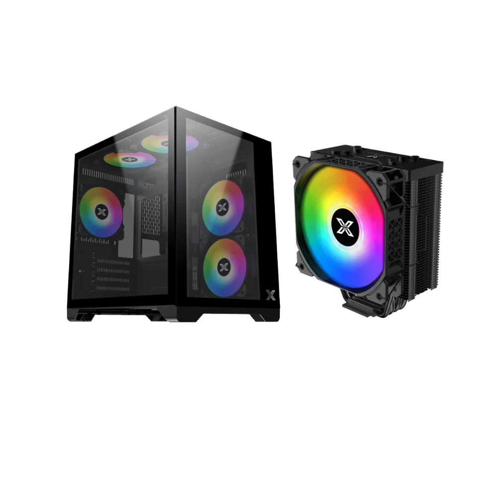 kombo 8 Xigmatek Kombo - Aqua M Lite Case + Xigmatek Air Killer S Cooler (XIG-CC-108)