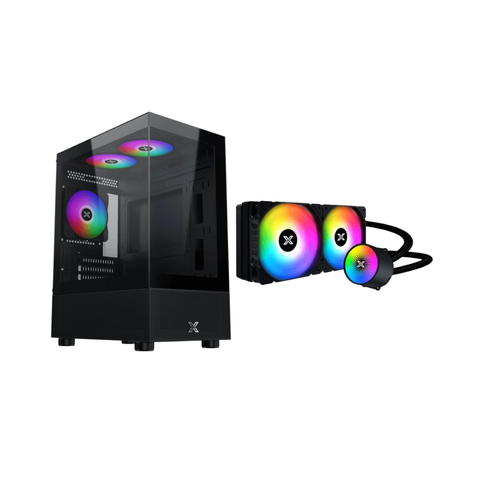 kombo 9 Xigmatek Kombo - Endorphin M II 3F Case + Xigmatek Liquid Killer X 240 CPU Liquid Cooler (XIG-CC-109)