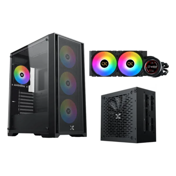 Xigmatek Kombo – Gaming X II Case + Xigmatek FROZR-O II 240 AIO Liquid Cooler + Thor T850M V2 Psu(XIG-CCP-121)