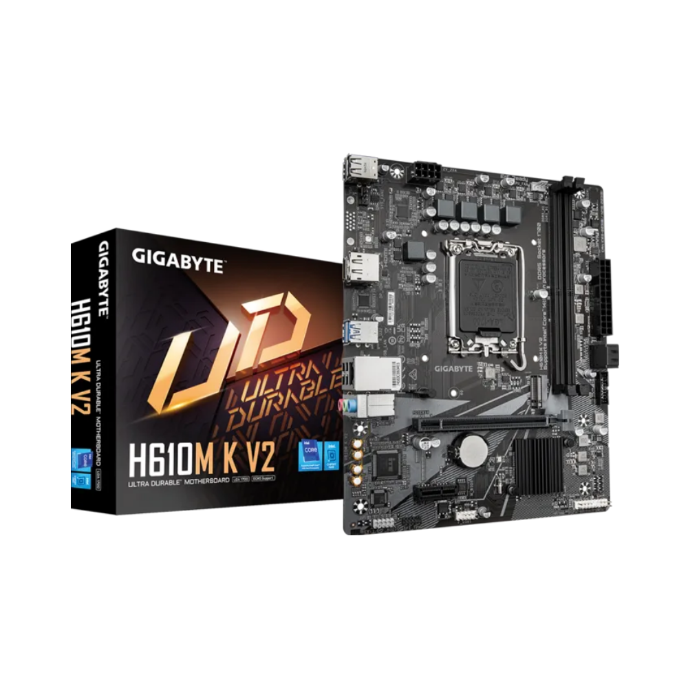 Ana plata “ASRock X870 Steel Legend Wi-Fi AM5 (24) Gigabyte H610M K V2 DDR5 (H610M K)