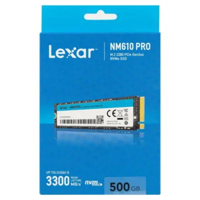 SSD “Lexar NM610 Pro 500GB M2 NVMe 2280” (LEX-NM610P-500-M2N)