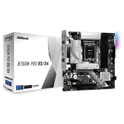 Ana plata "AsRock B760M PRO RS/D4 Wi-Fi" (B760M PRO)