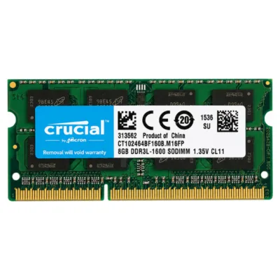 RAM “Crucial SODIMM DDR3L 8GB PC3L-12800” (CRU-D3L-8-1600-SO)