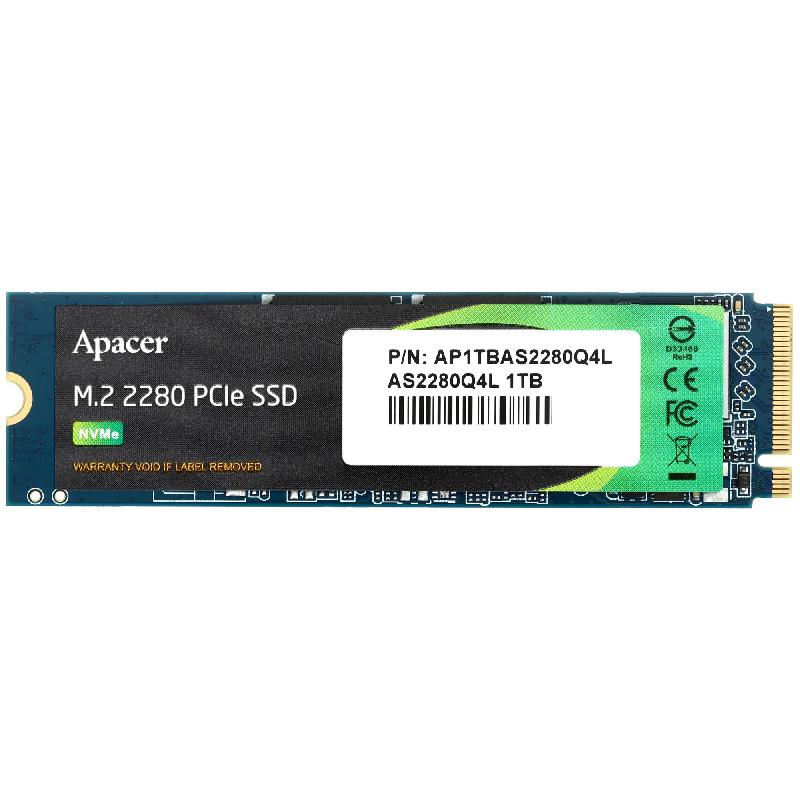 ahu8jt02dyvelphqfcd1qag4365aebod.jpg Apacer SSD AS2280Q4L / M.2 2280 PCIe 4.0 / 1TB / Standard(Single)