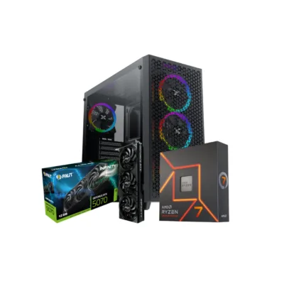 FuryBlack Gaming PC – RTX 5070, Ryzen 7 7800X3D (CUSTOM-PC-127)