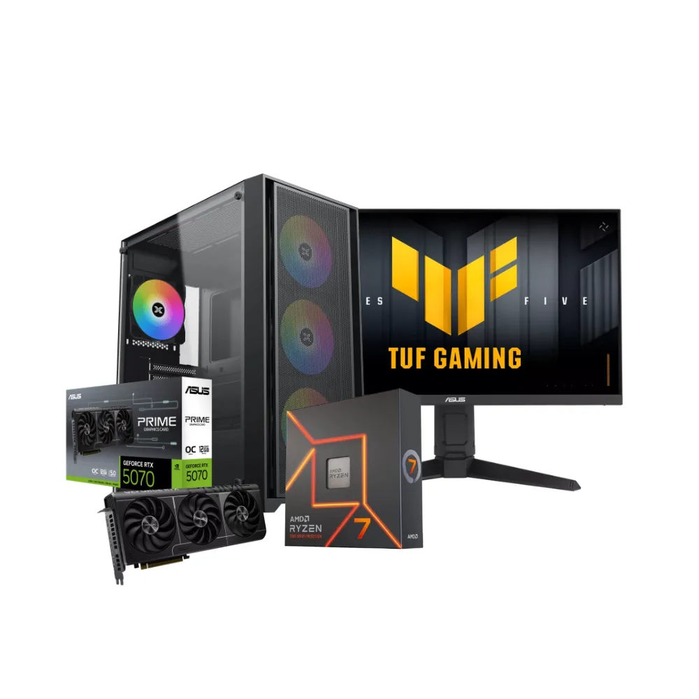 ShadowHunter Gaming PC – RTX 5070, Ryzen 7 7800X3D (CUSTOM-PC-128)